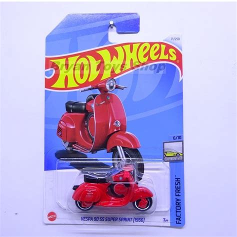 Merah Hot Wheels Vespa Ss Super Sprint Red Shopee Malaysia