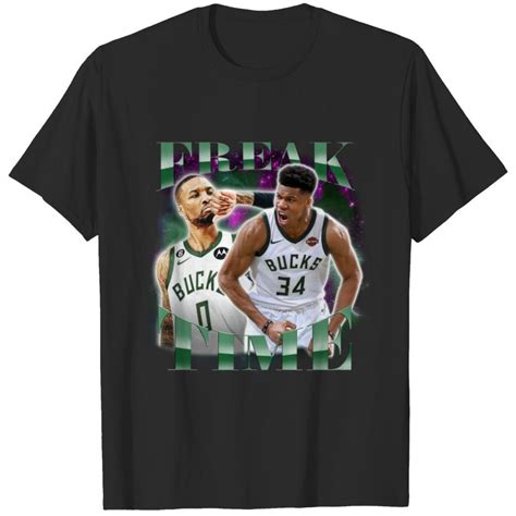 Damian Lillard Bucks Freak Time Shirt Retro 90 S Tee Basketball Player Sold By Eilis Certain