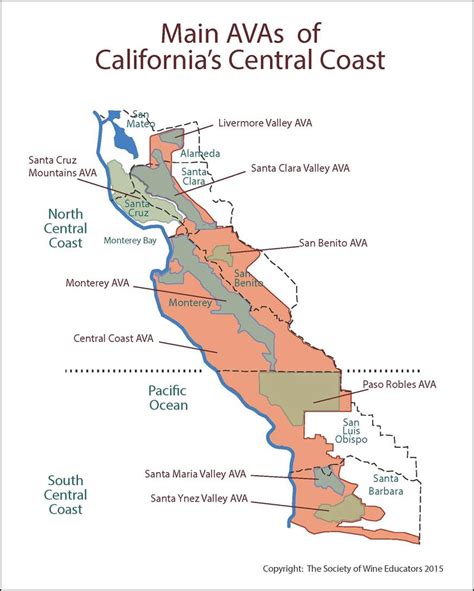 California Map With Cities Central California Wineries Map Picture ...