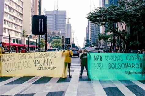 Brasil Registra Manifestações Contra Copa América Queremos Vacina