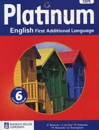 Platinum English First Additional Language Grade Learners Book Eduguru