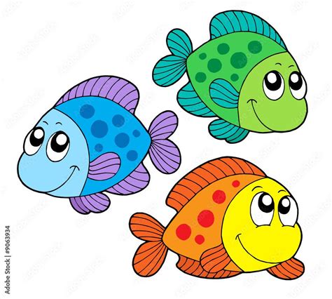 Cute Color Fishes Buy This Stock Vector And Explore Similar Vectors