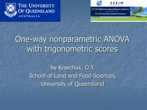 PPT - One-way nonparametric ANOVA with trigonometric scores PowerPoint ...