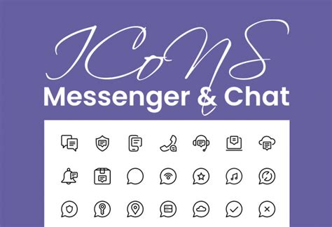 15+ Appealing Messenger and Chat Icon Sets - Decolore.Net