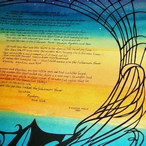 Childrens Poem Wynken Blynken and Nod Papercut Artwork Painting and ...