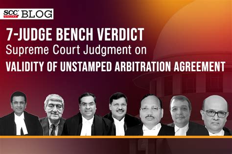 7 Judge Bench Verdict Supreme Court Judgment On Validity Of Unstamped