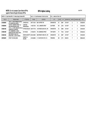 Fillable Online Oamp Od Nih Om Fss O Open Market Bpa F Federal