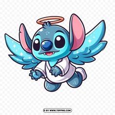 Transparent Angel Stitch PNG | TopPNG in 2024 | Photo stitch, Stitch character, Stitch coloring ...