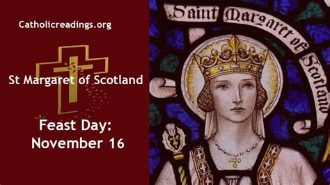 St Margaret Of Scotland Feast Day November Catholic Saint