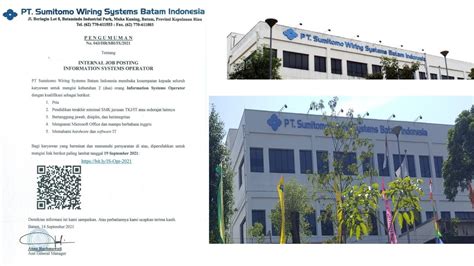 PT Sumitomo Wiring System Batam Indonesia Systems Operator 2