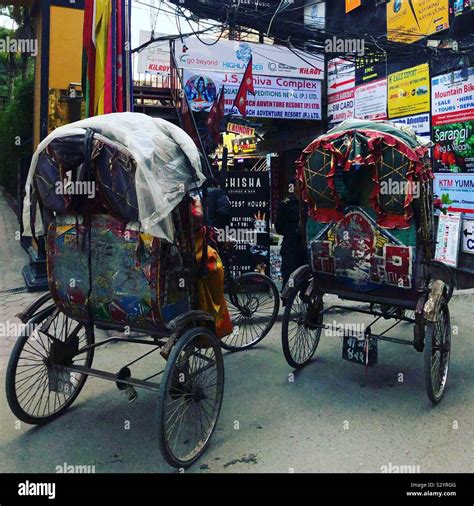 Two Parked Tuk Tuks In Kathmandu Nepal Stock Photo Alamy