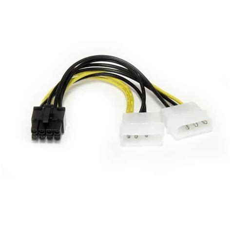 StarTech 6in LP4 To 8 Pin PCI Express Video Card Power Cable