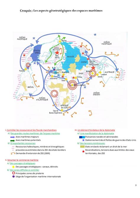 Carte Des Principales Routes Maritimes