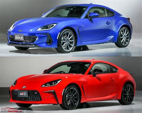 Comparación visual Subaru BRZ vs Toyota GR 86 los gemelos golpean dos