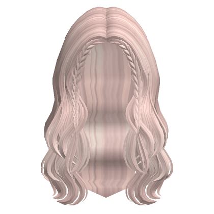 Braided Front Wavy Hair In Ash Blonde Roblox