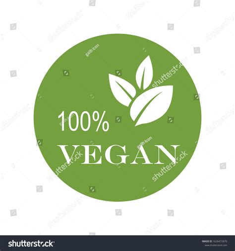 Vegan Icon Set Bio Ecology Organic Stock Vector Royalty Free