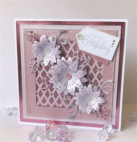 Lavender And Violet Handmade Luxury Boxed Birthday Card Etsy Chloes Creative Cards Boxed