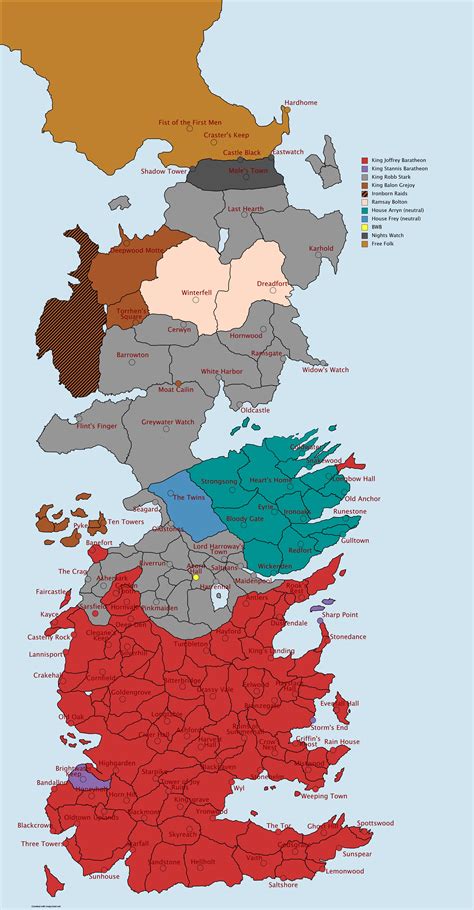 Westeros Map