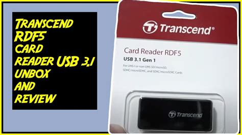 Transcend Card Reader RDF5 USB 3.1 Unboxing and Review - YouTube