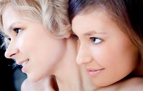 Wallpaper Girls Brunette Face Blonde Irina J Paloma B For Mobile And Desktop Section