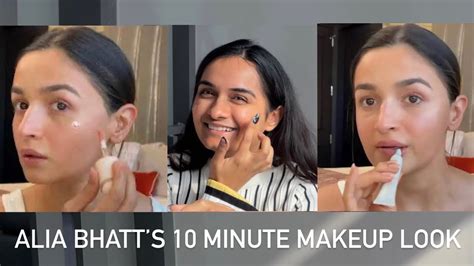 I Tried Alia Bhatts 10 Minute Makeup Look YouTube