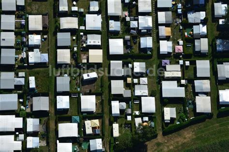 Magdeburg Barleben Von Oben Campingplatz Landschaft Mit Wohnwagen