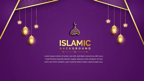 Elegant Islamic Banner And Background Design Vector Art At