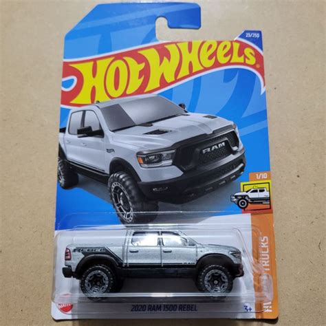 Jual HOT WHEELS 2020 RAM 1500 REBEL HW HOT TRUCKS SILVER BLACK Shopee Indonesia
