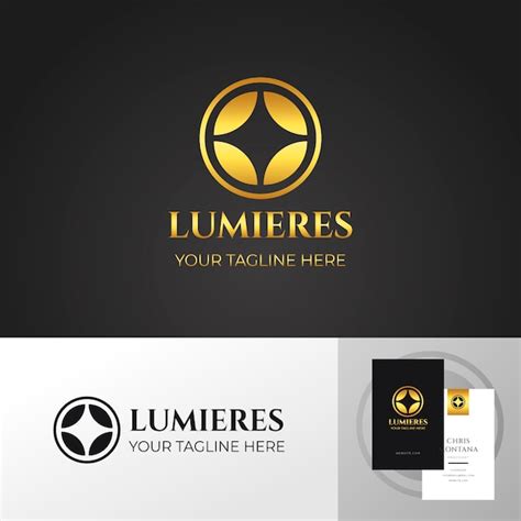 Premium Vector | Gradient gold logo template