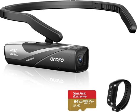 Ordro Ep K Camcorder Fps Vlog Hands Free Wearable Camera Head