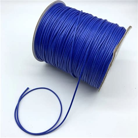 0 5mm 0 8mm 1mm 1 5mm 2mm Blue Waxed Cotton Cord Waxed Thread Cord