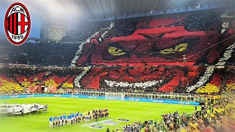 TORCIDA DO MILAN FEZ UM MOSAICO INCRÍVEL NO CLÁSSICO Tifo Milan vs