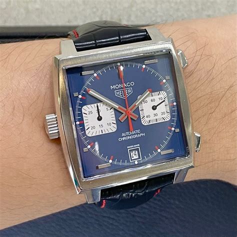 Tag Heuer Monaco Steve McQueen Calibre 11 Left Handed Crown CAW211P