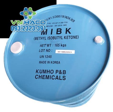 Methyl isobutyl ketone MIBK Hàn Quốc 165kg phuy HacoChem Hóa