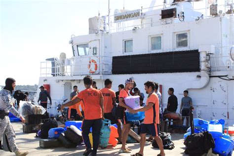 RESUPPLY MISSION Coast Guard Delivers Supplies In The Spratly Islands