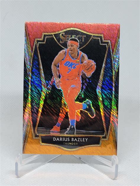 Darius Bazley 2020 21 Select Prizms Red White Orange Shimmer 138 D1C