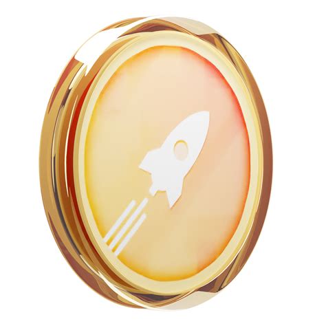 Rocket Pool ,RPL0002 Glass Crypto Coin 3D Illustration 24093274 PNG