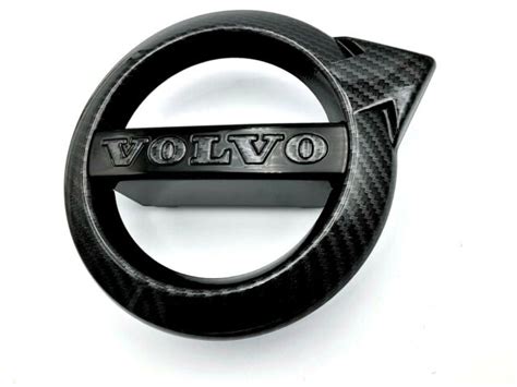 Volvo Xc Black Carbon Fiber Front Grille Emblem Oem Badge Logo S