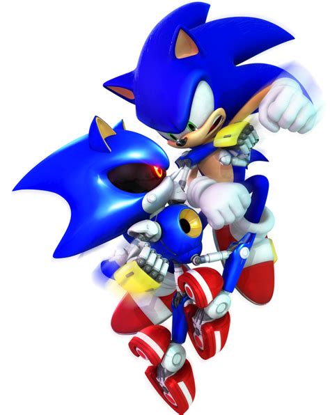 Sonic Vs Metal Sonic render by Nibroc-Rock on DeviantArt