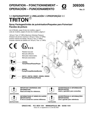 Graco D Triton Ratio Owner S Manual Manualzz