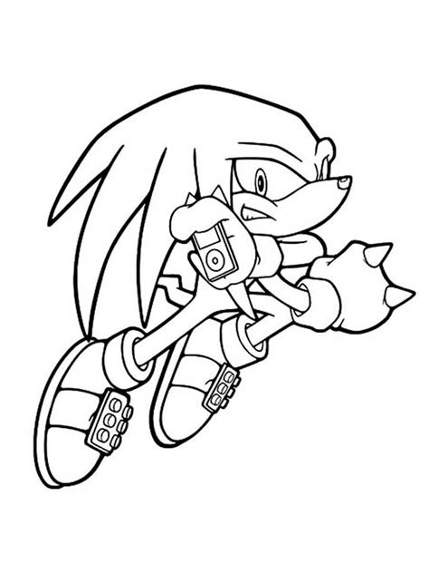 Knuckles coloring pages