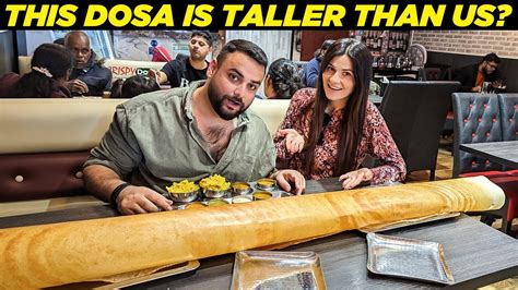 Trying The Biggest Dosa In The World South Indian Food Challenge