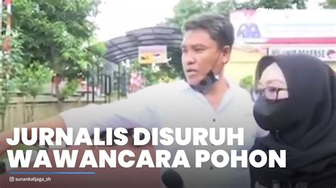 Detik Detik Oknum Polisi Suruh Wartawan Wawancara Pohon Begini Awal