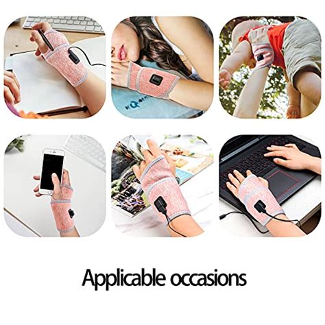 Fanwer Hand Wrist Heated Brace Wrist Warmer Electric Heating Pad For