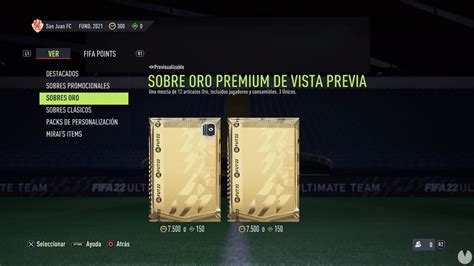 FIFA 22 Recompensas De Sobres Probabilidades Y Precios FUT 22