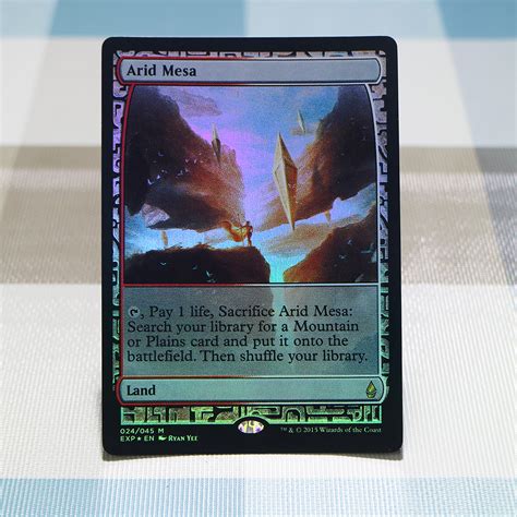 Arid Mesa Zendikar Expeditions Foil Mtg Proxy Cards