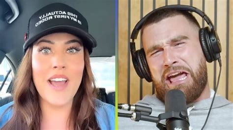 Love Is Blinds Chelsea Blackwell Reacts To Travis Kelces Impression