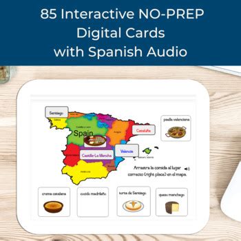 Spanish Vocabulary Digital Boom Cards La Comida Espa Ola Y Latinoamericana