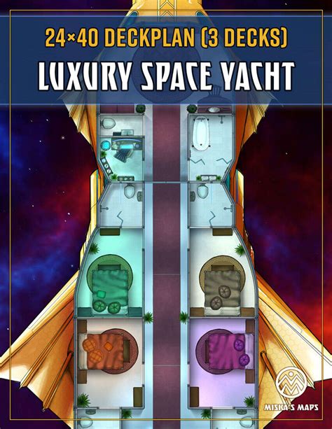 Cuttlefish Luxury Yacht Spaceship Deckplan Miska S Maps Miska S Sci