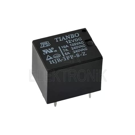 Tianbo – HJR-3FF-S-Z 12VDC 10 Amper 12 Volt Minyon Spot Röle » Ser ...